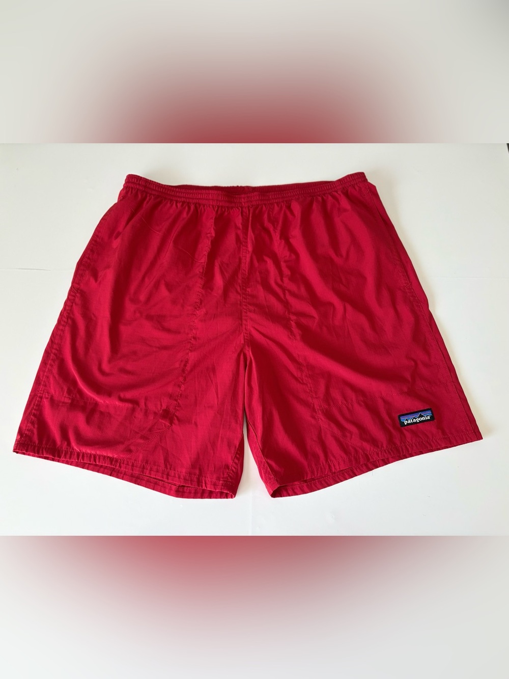 Patagonia Baggies Shorts Red Lined Swim Athletic Trail Men’s Large
